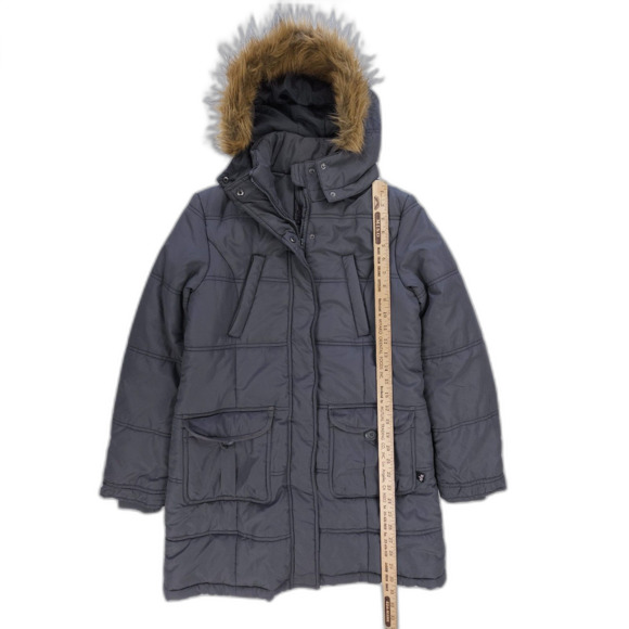 ALPHA INDUSTRIES Madison Vegan Fur Parka Puffer Jacket Military Cargo Gorpcore - Picture 4 of 15